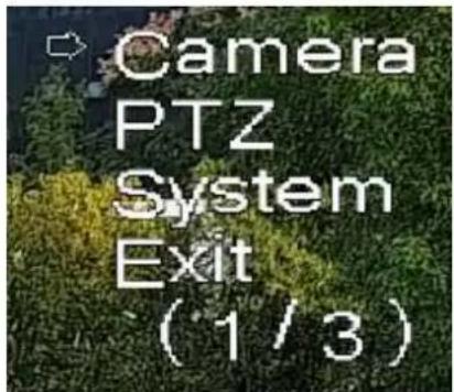 Dahua Technology PTZ1A225-HNR-XA - Menu - 2