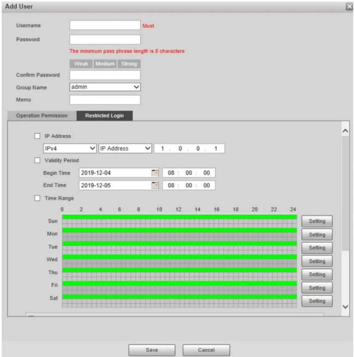Dahua Technology PTZ1A225-HNR-XA - Adding Users - 3