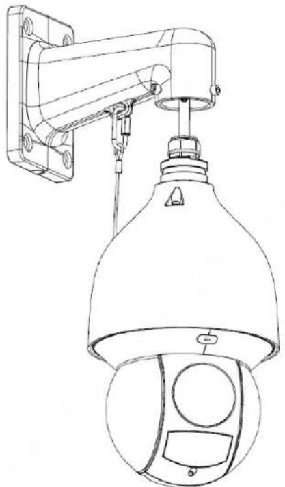 Dahua Technology SD5A445XA-HNR - Installing on the Wall - 3