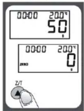 00:00 200° 50 00:00 200° ZERO Z/T