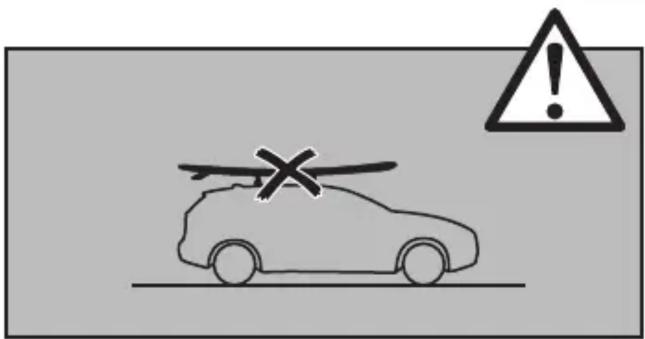 Warning sign showing a car with an explosion symbol and an exclamation mark, indicating hazard or alert.
