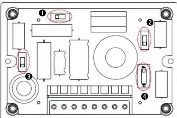Technical diagram of an electronic device with labeled components and highlighted areas