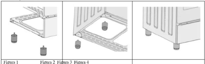 Exquisit GE 9106.1 T - INSTALLAZIONE DEI PIEDINI DEL FORNO - 1