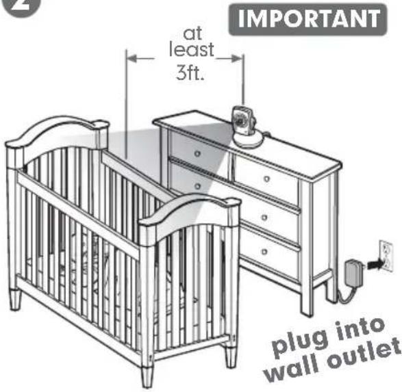 Summer Infant 28660 - camera setup (table top): - 2