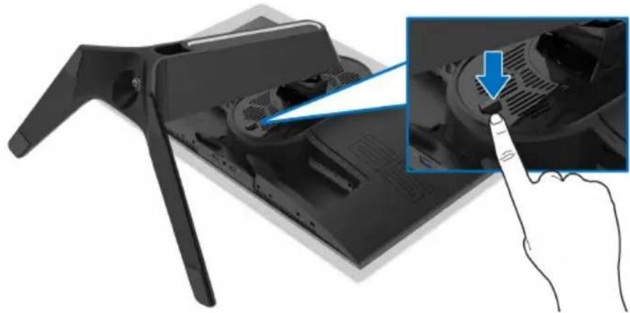ALIENWARE AW2521HFA - Entfernen des Monitorständers - 5