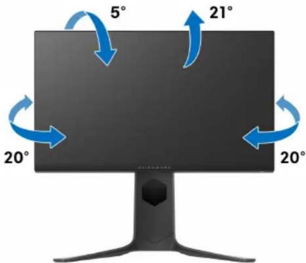 ALIENWARE AW2521HFA - Kipp- und Schwenkeinstellung - 1