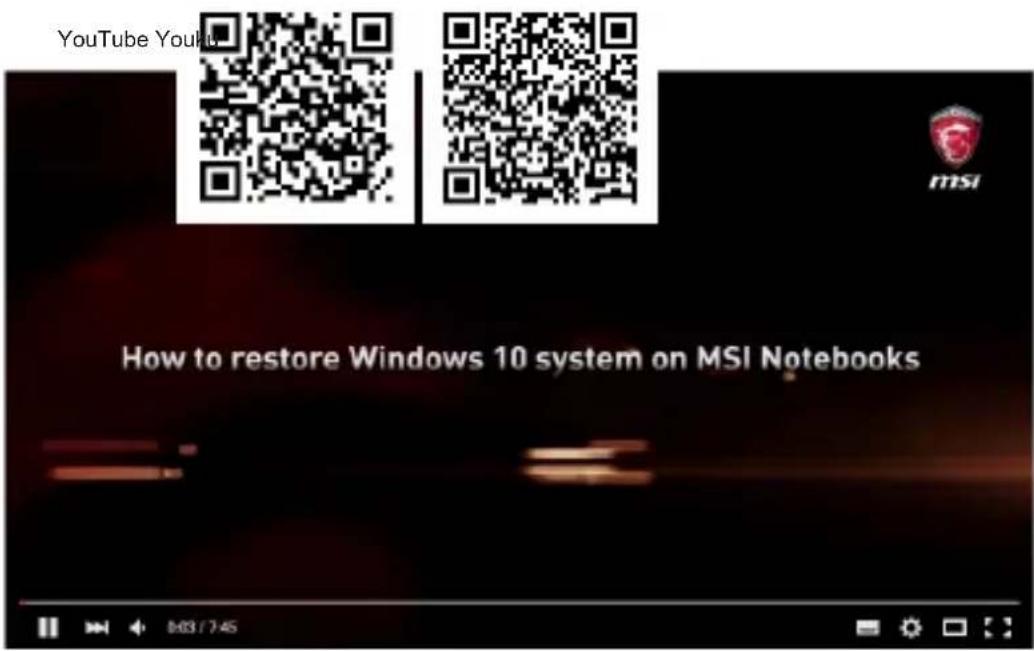 MSI Modern 15 Pro - Video: How to Restore Windows 10 Operating System on MSI Notebooks - 1
