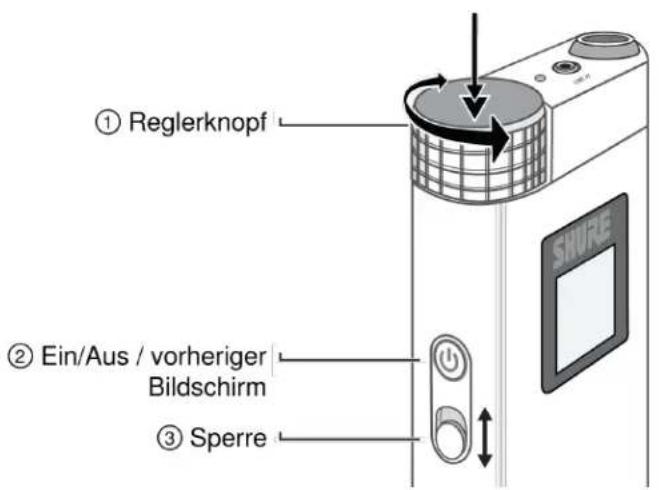 SHURE KSE1500 - Bedienelemente und Navigation - 1