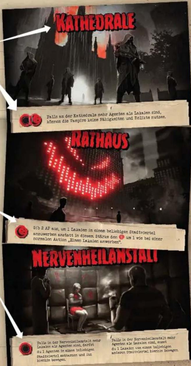 Asmodee Masters of the Night - STADTVIERTELTEILE - 1