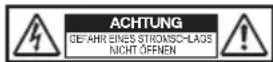 FOSTEX 6301ND - ■ WARNUNGEN und VORSICHTSMASSREGELN - 1