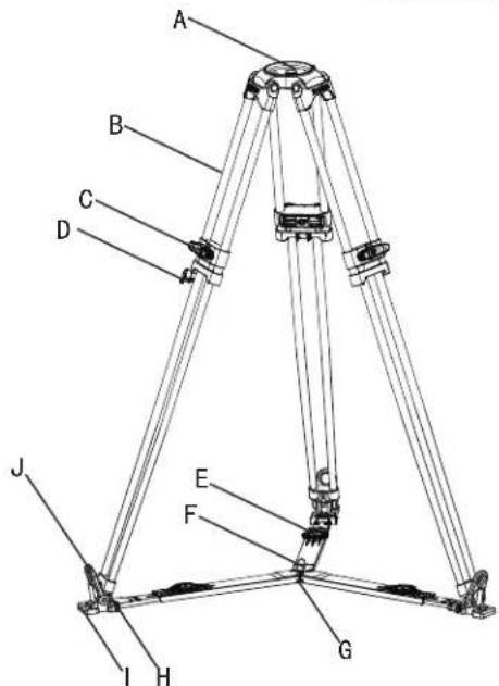 E-Image GC102 - Folding Tripod - 3