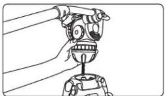 E-Image GH06 - Installing the Fluid Head on a Tripod - 1