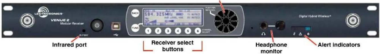 Lectrosonics Venue 2 - Front Panel - 1