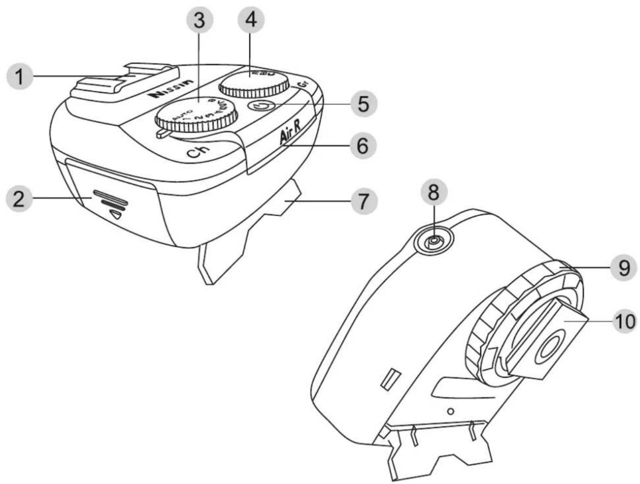 NISSIN Air R - Names of the Components - 1