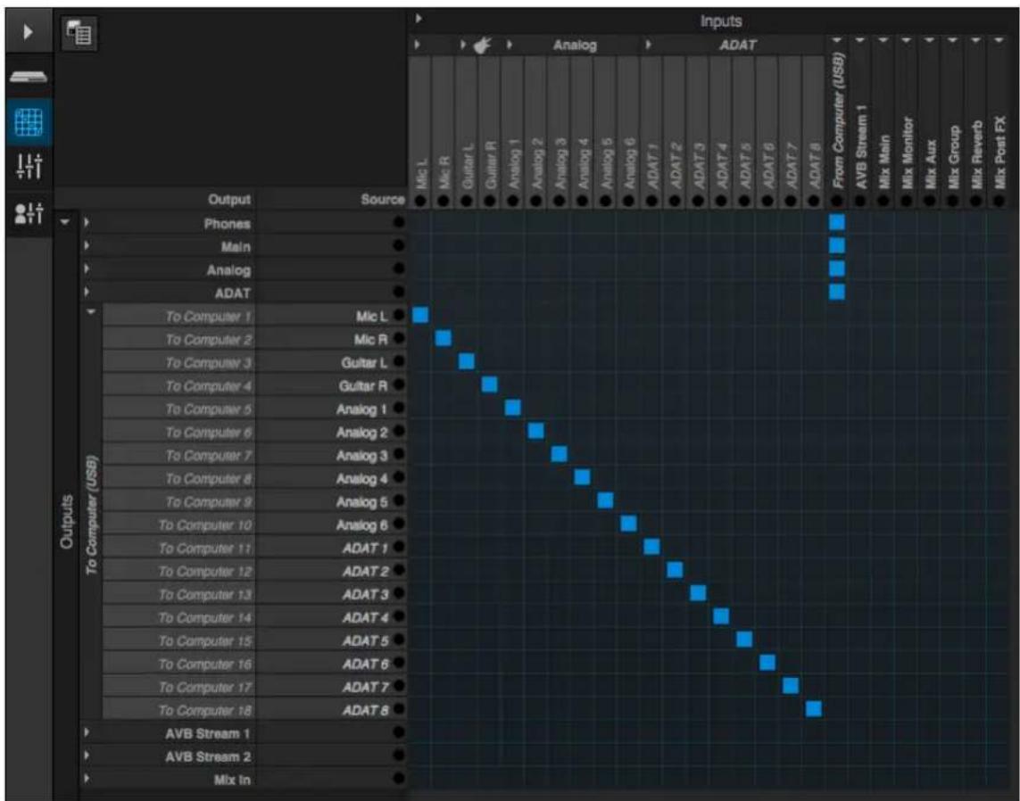 MOTU UltraLite AVB - Streaming computer audio to and from the on-board mixer - 1