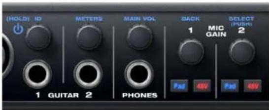 MOTU UltraLite AVB - PUSH-BUTTON KNOBS - 1