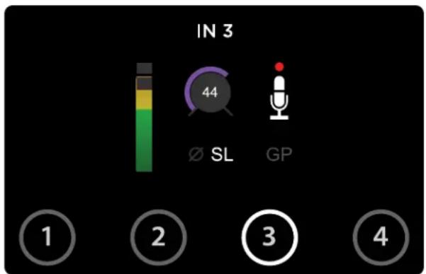 Apogee Quartet - Input level - 2