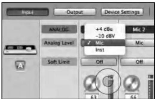 Apogee Quartet - Configuring the Input - 3