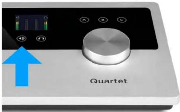 Apogee Quartet - Speaker Output level - 1