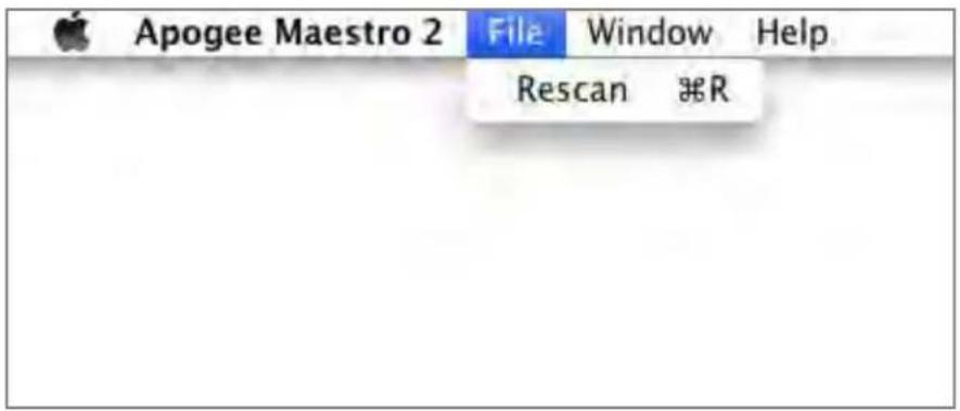 Apogee Quartet - Menu Bar Menus (continued) - 1