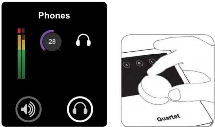 Apogee Quartet - Headphone Output level - 2
