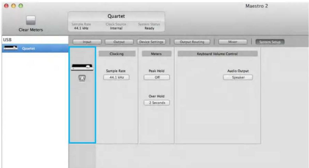 Apogee Quartet - Device Icon & ID Button - 1