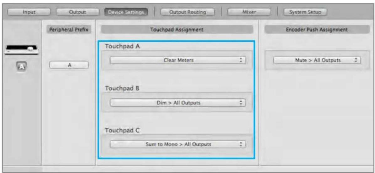 Apogee Quartet - Assignable Touchpads - 3