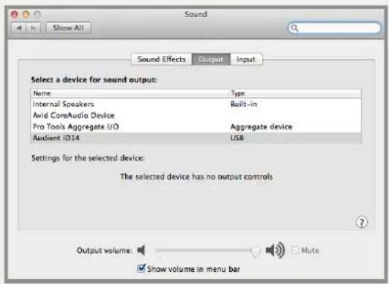 Audient iD14 - Macintosh HD > Applications > System Preferences - 1