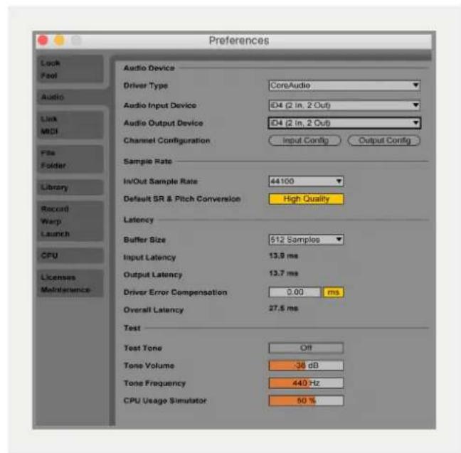 Audient iD14 - Operation with Ableton Live - 3