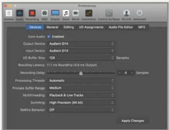 Audient iD14 - Operation with Logic Pro - 2