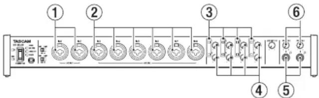 TASCAM US-20x20 - Eingangssignale abhören und anpassen - 1