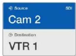 Source SDI Cam 2 Destination VTR 1