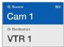 Source SDI Cam 1 Destination VTR 1
