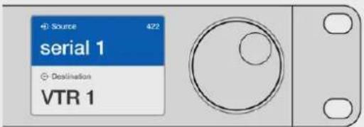 Source 422 serial 1 Destination VTR 1