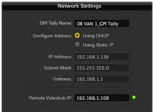 Blackmagic Design Smart Videohub - Videohub cihazınızın IP adresini bilmiyorsanız: - 1