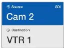 Source SDI Cam 2 Destination VTR 1