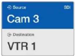 Source SDI Cam 3 Destination VTR 1