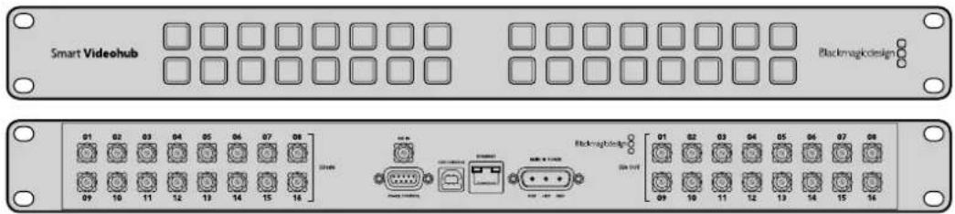 Smart Videohub Blackmagikdesign 01 02 03 04 05 06 07 08 09 10 11 12 13 14 15 16 01 02 03 04 05 06 07 08 09 10 11 12 13 14 15 16 Blackmagikdesign 01 02 03 04 05 06 07 08 09 10 11 12 13 14 15 16