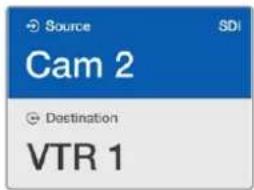 Source SDI Cam 2 Destination VTR 1