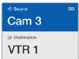 Source SDI Cam 3 Destination VTR 1