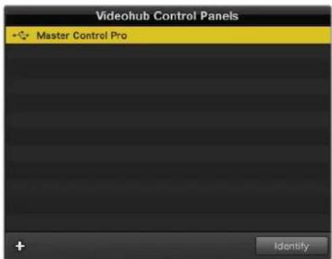 Videohub Control Panels + Master Control Pro + Identify