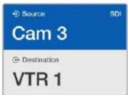 Source SDI Cam 3 Destination VTR 1
