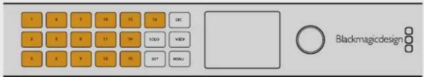 1 A 2 3 4 5 6 SRC 2 3 4 5 6 SOLO VIEW 3 A 4 5 6 SET MENU Blackmagicdesign
