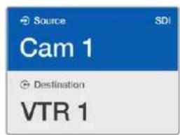 Source SDI Cam 1 Destination VTR 1