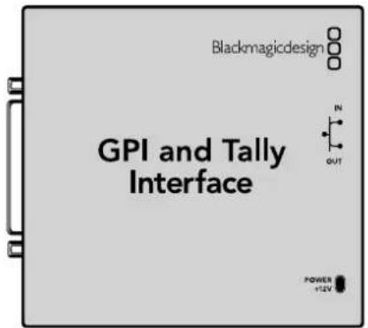 Blackmagicdesign GPI and Tally Interface IN OUT POWER +12V