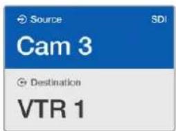 Source SDI Cam 3 Destination VTR 1