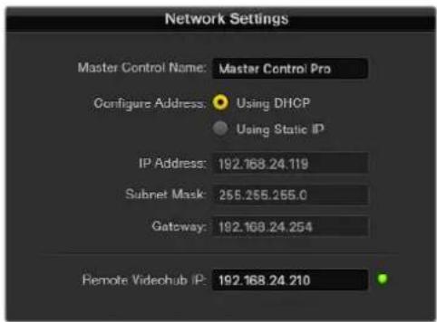Blackmagic Design Smart Videohub - Configurações de Rede - 3