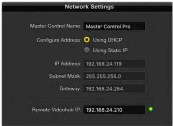 Blackmagic Design Smart Videohub - 网络设置 - 3