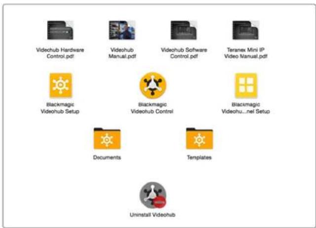Videhub Hardware Control.pdf Videhub Manual.pdf Videhub Software Control.pdf Teranex Mini IP Video Manual.pdf Blackmagic Videohub Setup Blackmagic Videohub Control Blackmagic Videohu...nel Setup Documents Templates Uninstall Videohub