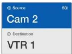 Source SDI Cam 2 Destination VTR 1